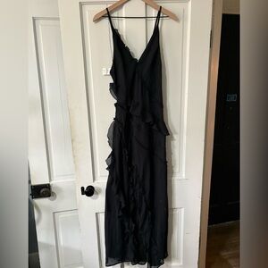 Abercrombie & Fitch Elegant Black Backless Dress